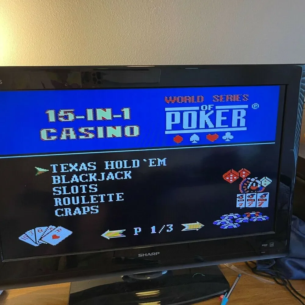 World Series of Poker 15-in-1 Casino TV Plug It & Play Arcade